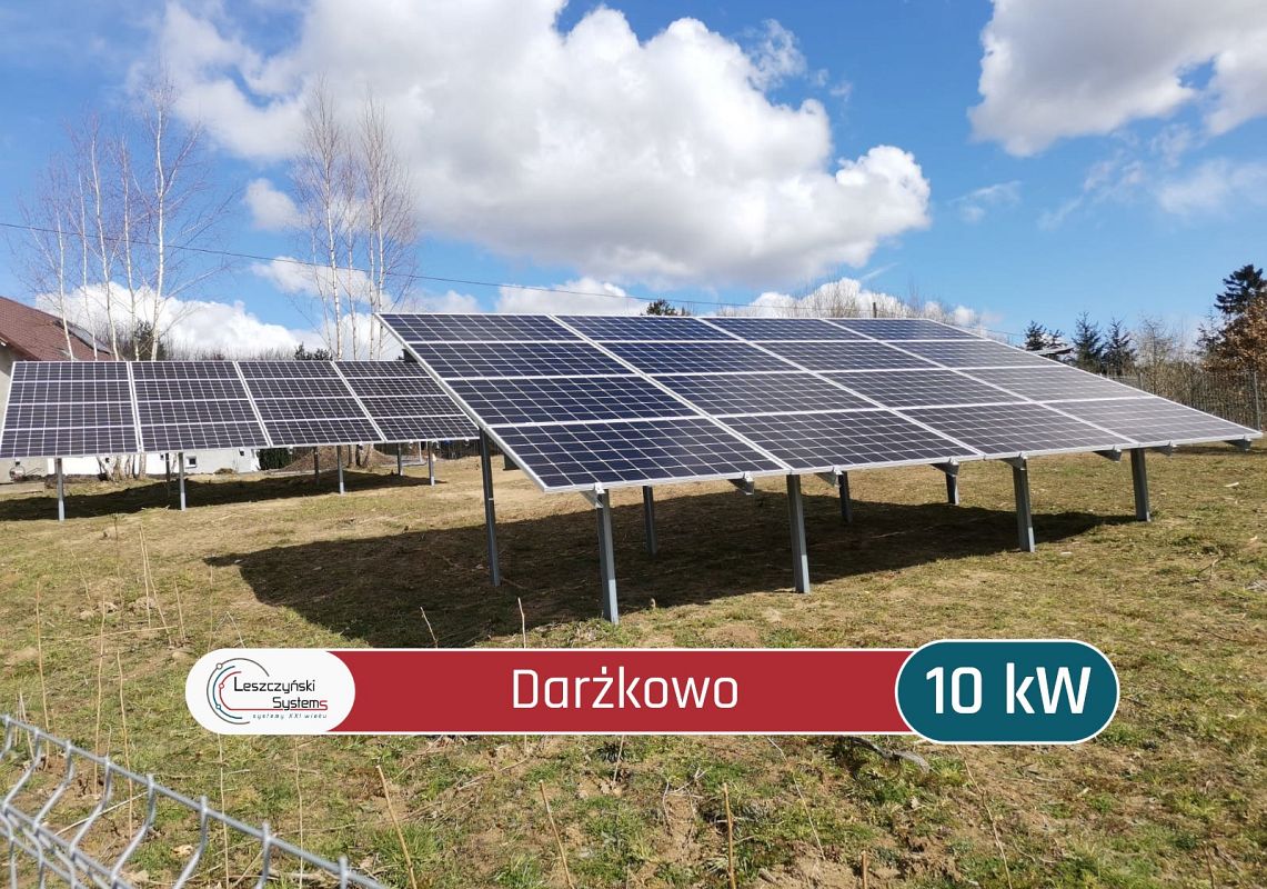 Darżkowo fotowoltaika w gruncie elektrownia domowa lębork