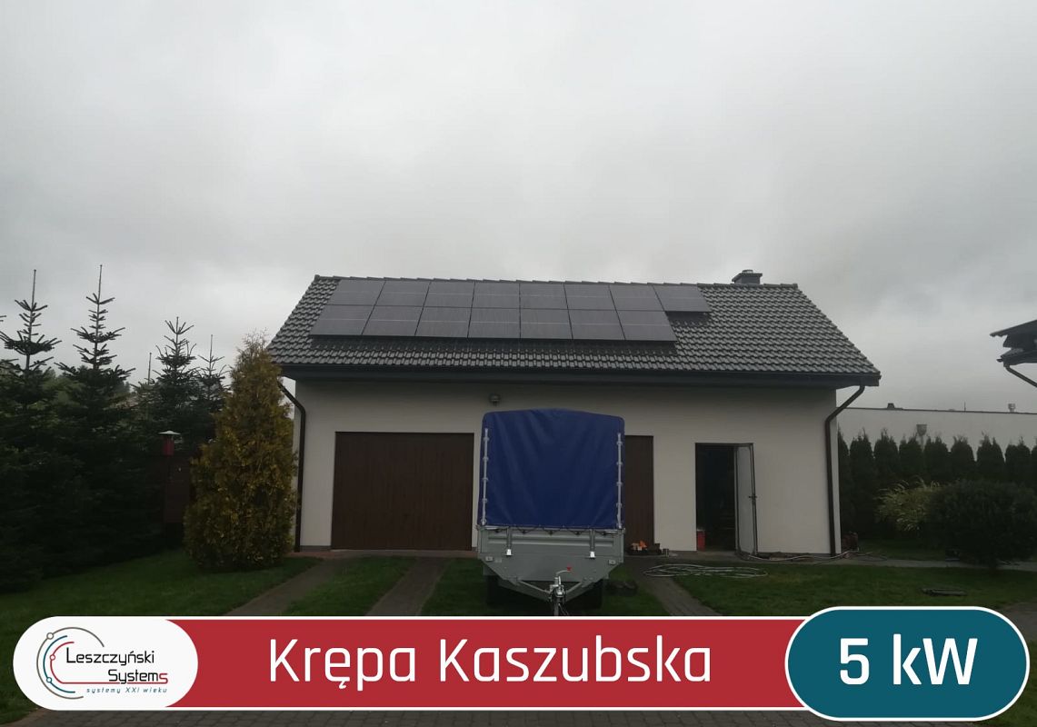 Krępa Kaszubska domowa elektrownia słoneczna Lębork