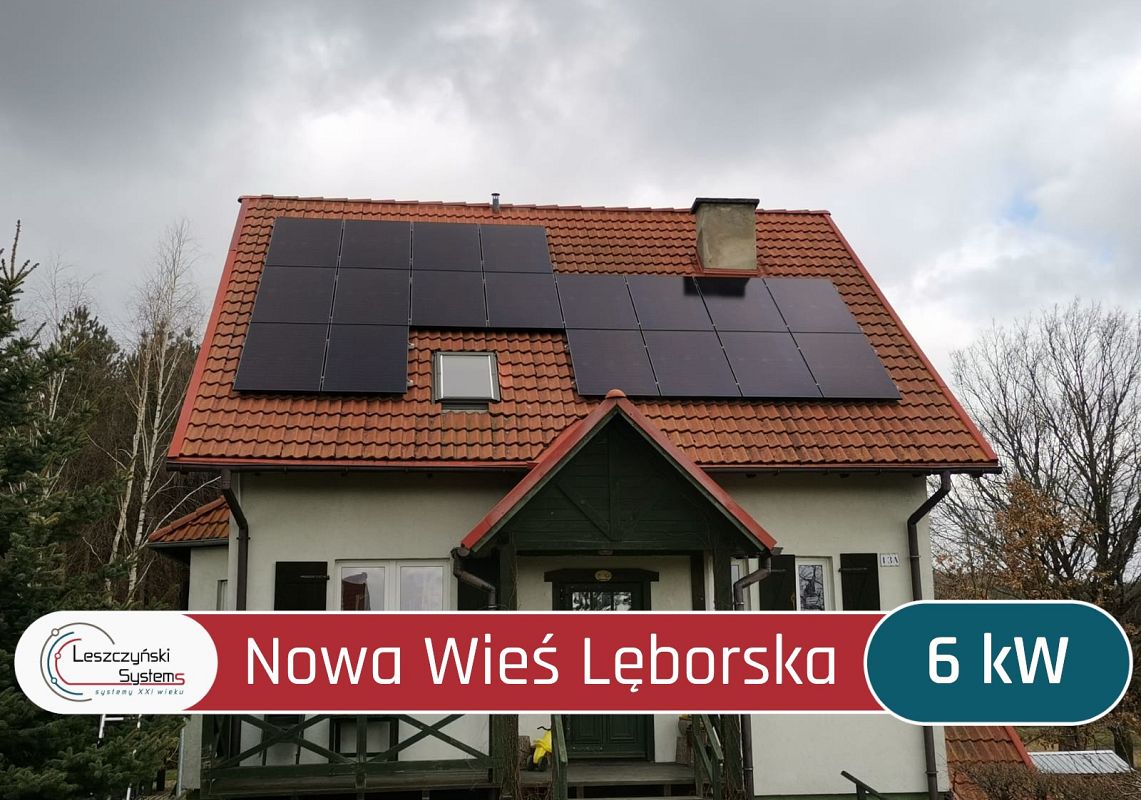 Nowa Wieś Lęborska domowa elektrownia słoneczna fotowoltaika Lębork