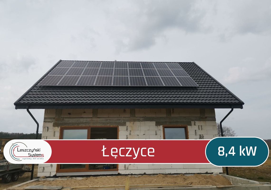 Łęczyce instalacja fotowoltaiczna na dachu fotowoltaika Lębork