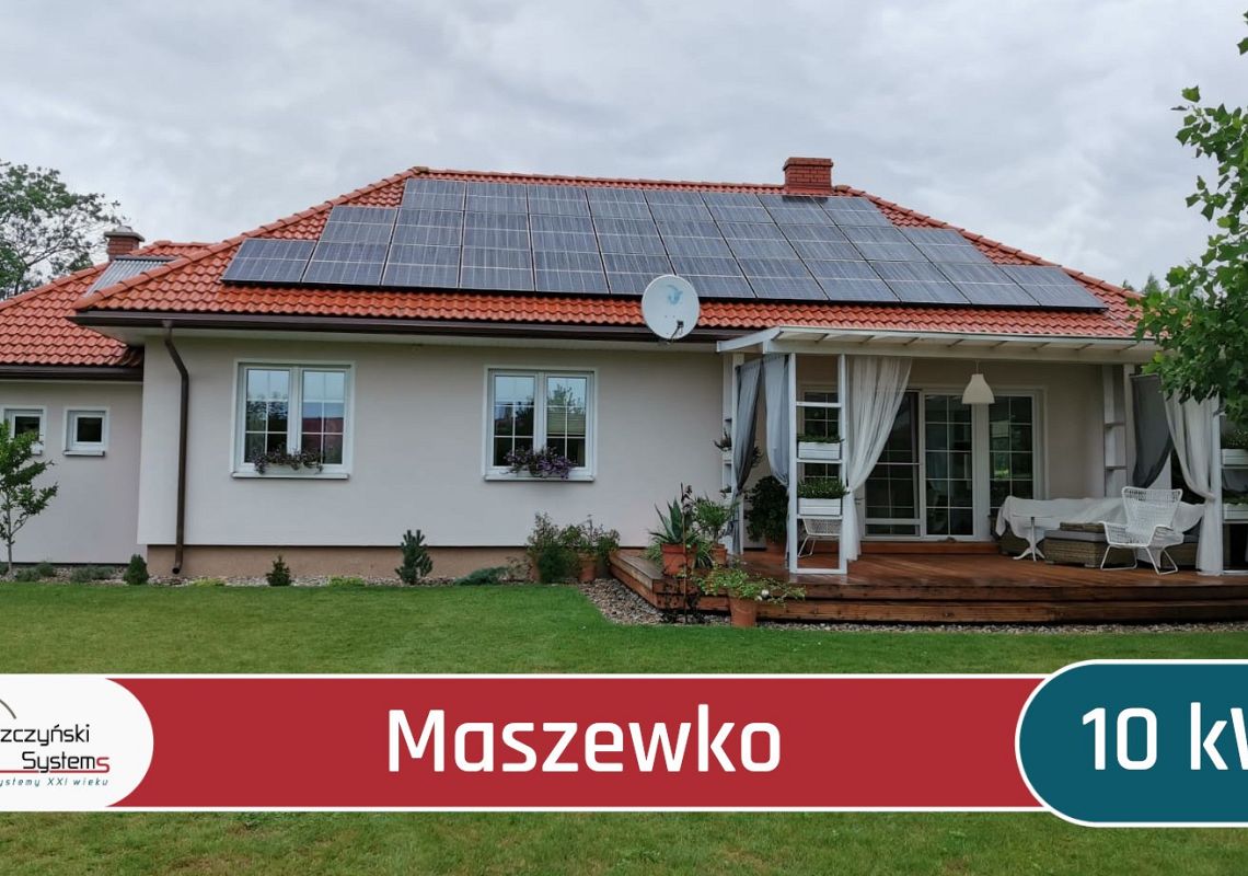 Maszewko 10 kW prąd ze słońca dotacja elektrowania słonecza