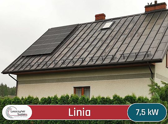 Linia 7,5 kW Fotowoltaika pomorskie dotacje mój prąd leszczyński systems