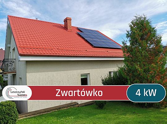 Zwartówko 4 kW fotowoltaika darmowa energia dotacja słońce